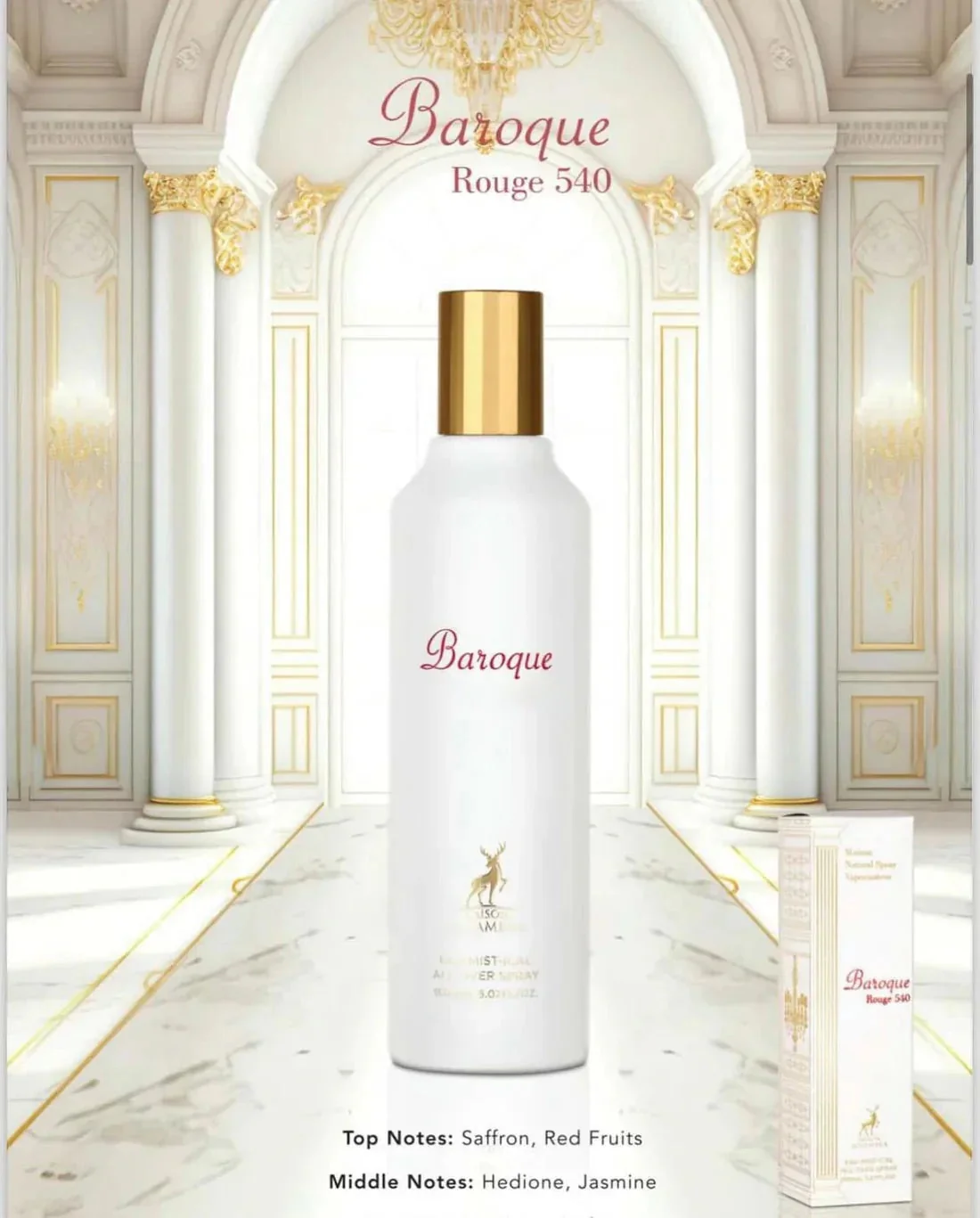 LA ROUGE BAROQUE ALL OVER MIST e HAIR SPRAY 150ml - Inspiracao Baccarat