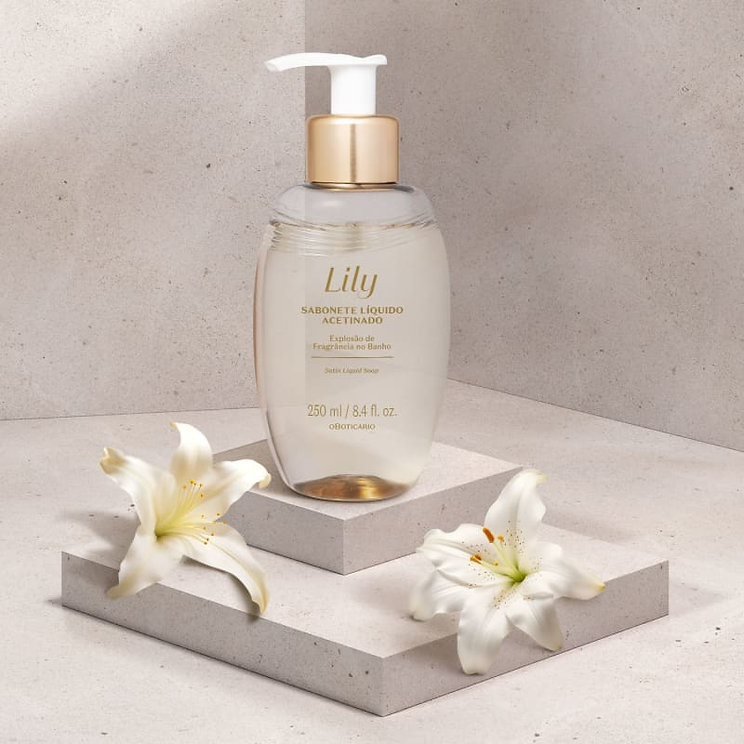 Lily - Classico - Sabonete Liquido Acetinado Feminino 250Ml - Imagem 2