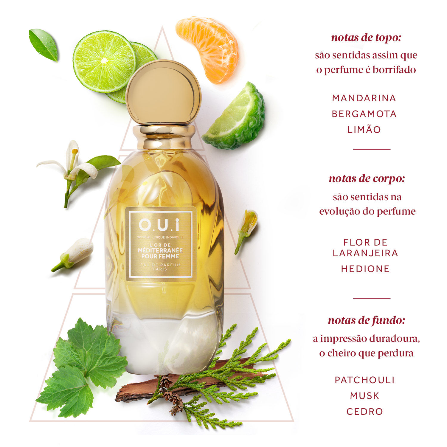 L’Or de Méditerranée Eau De Parfum Pour Femme 75ml - Imagem 3