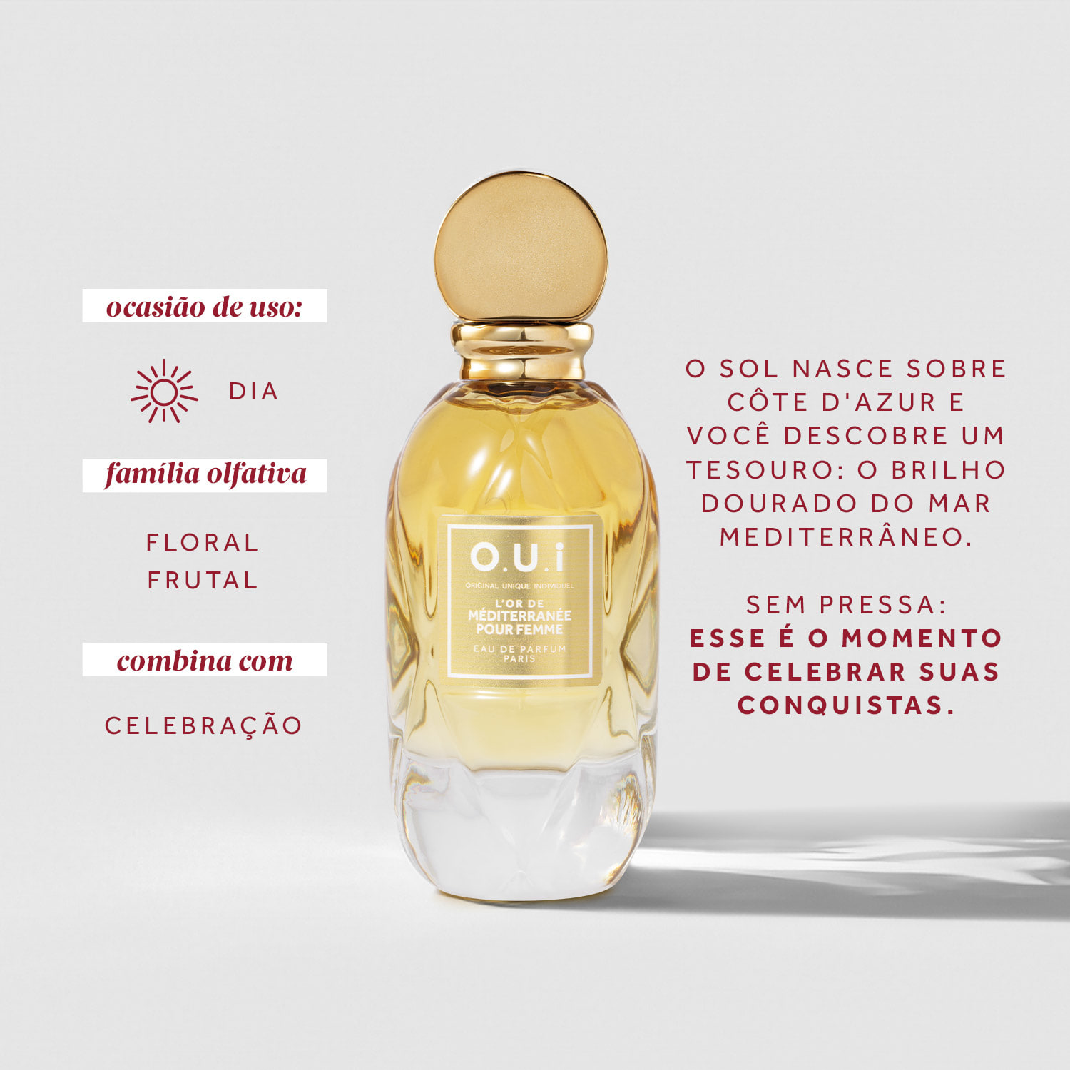 L’Or de Méditerranée Eau De Parfum Pour Femme 75ml - Imagem 2