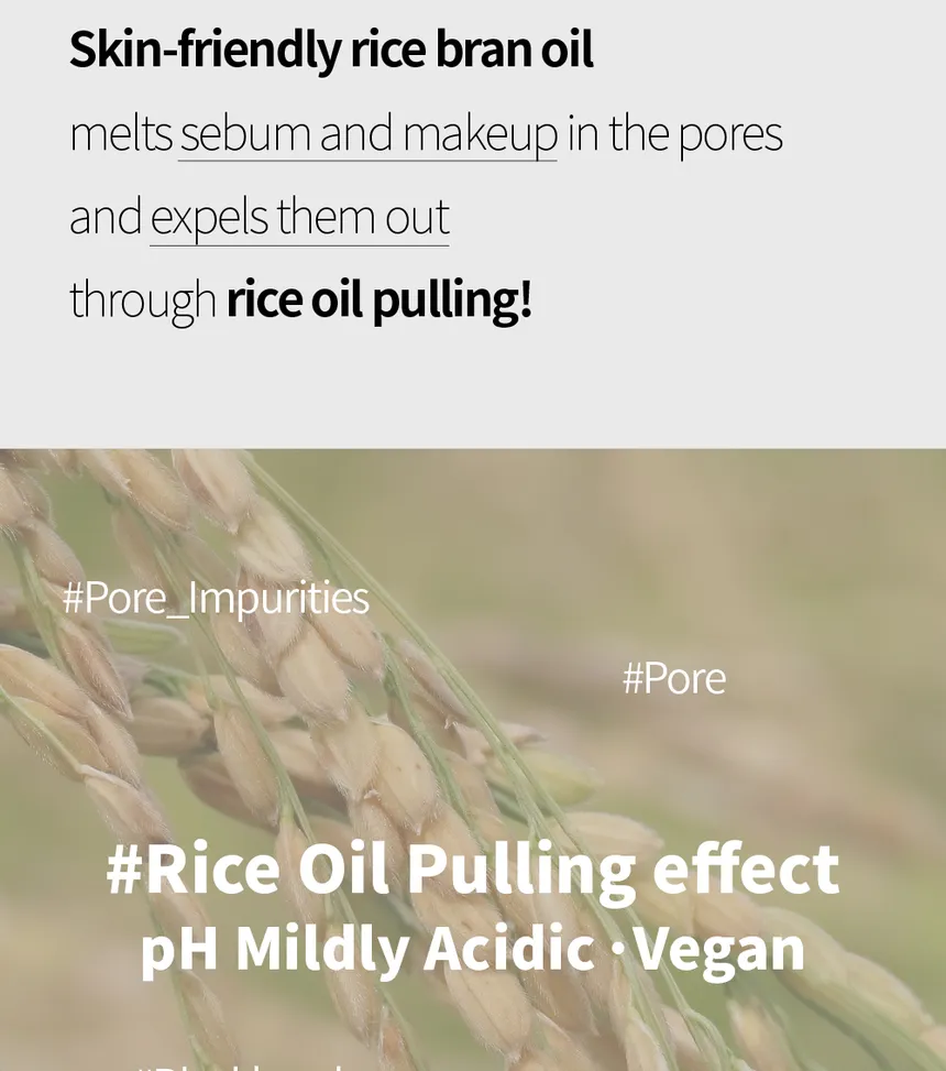 S.NATURE - Aqua Rice Cleansing Oil - Imagem 5