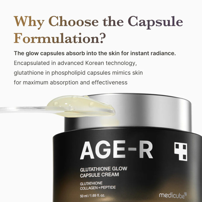 Medicube AGE-R Glutathione Glow Capsule Cream 50ml - Imagem 3