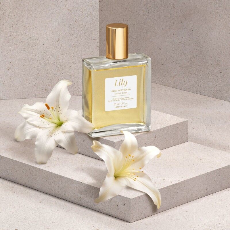 Óleo Acetinado Multifuncional Corpo E Cabelo Lily 50Ml - Imagem 2