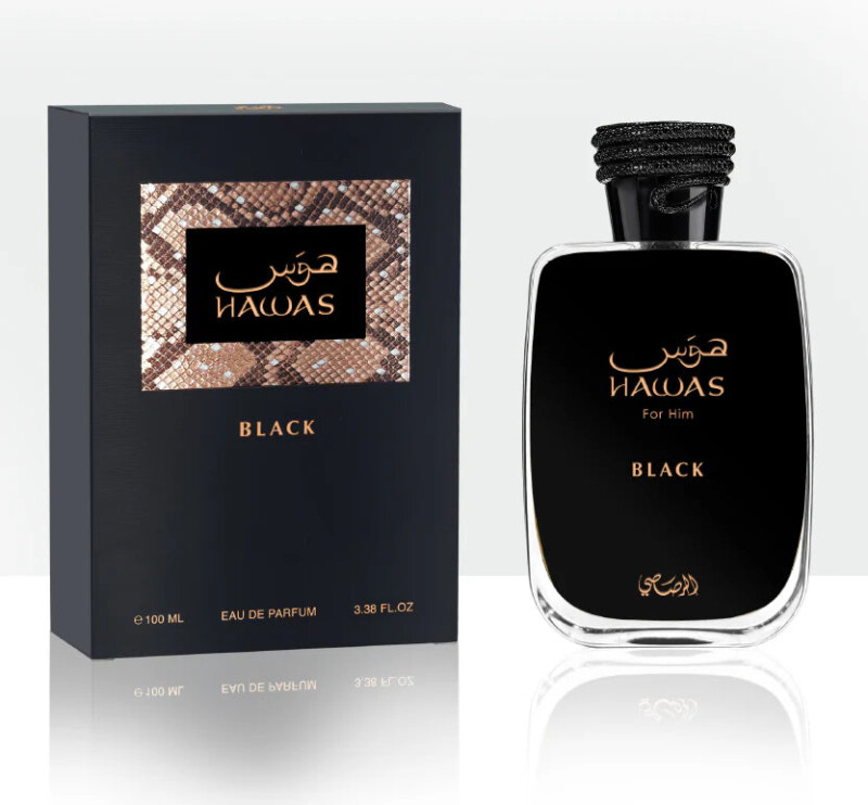 HAWAS BLACK MEN EDP - 100ML BY RASASI