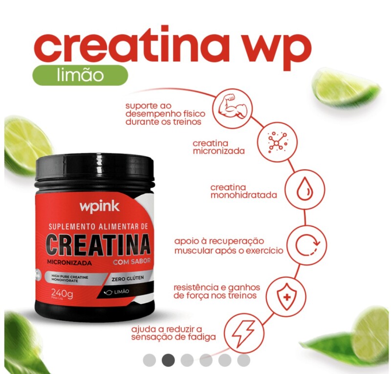 creatina de limão - 240g – wp - Imagem 2
