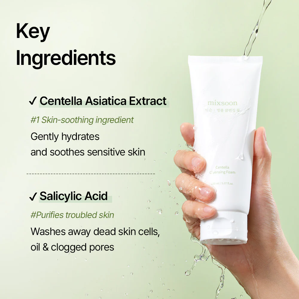 Centella Cleansing Foam 150ml Mixsoon - Imagem 2