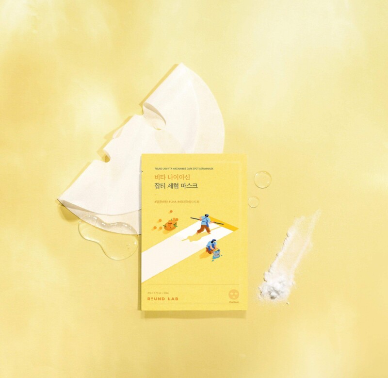 Round Lab Vita Niacinamide Dark Spot Serum Mask - 1 Box of 10 Sheets
