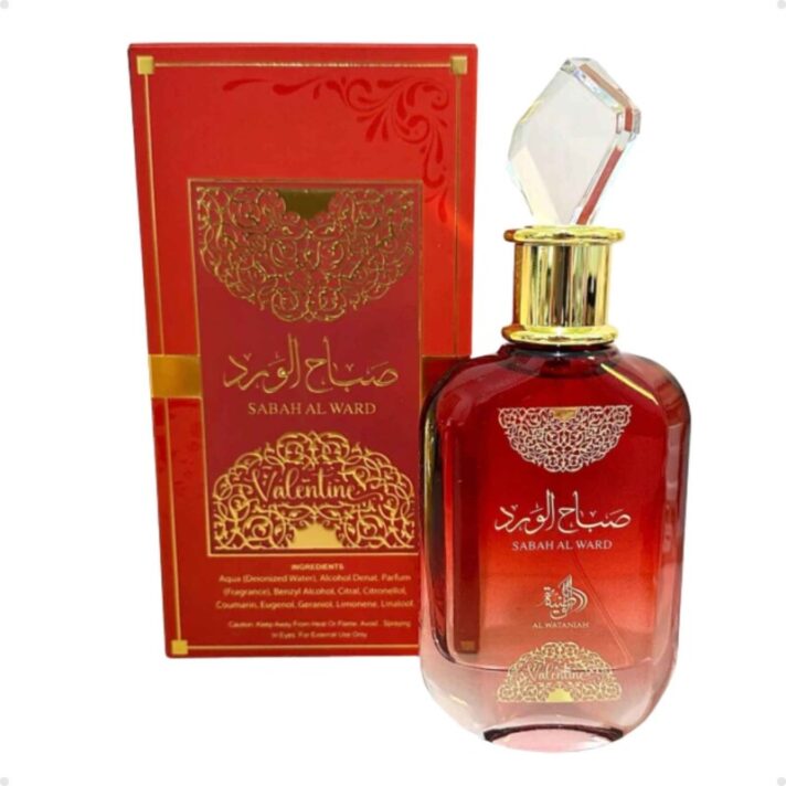 Perfume Arabe Sabah Al Ward Valentine Al Wataniah Feminino EDP 100ml