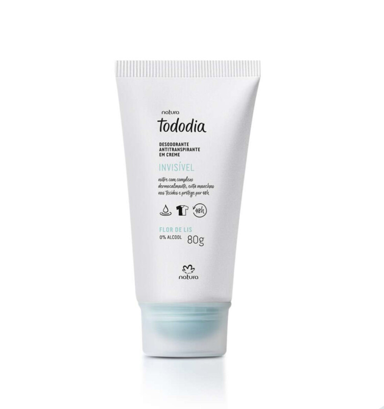 Desodorante Antitranspirante em Creme Tododia Flor de Lis Natura