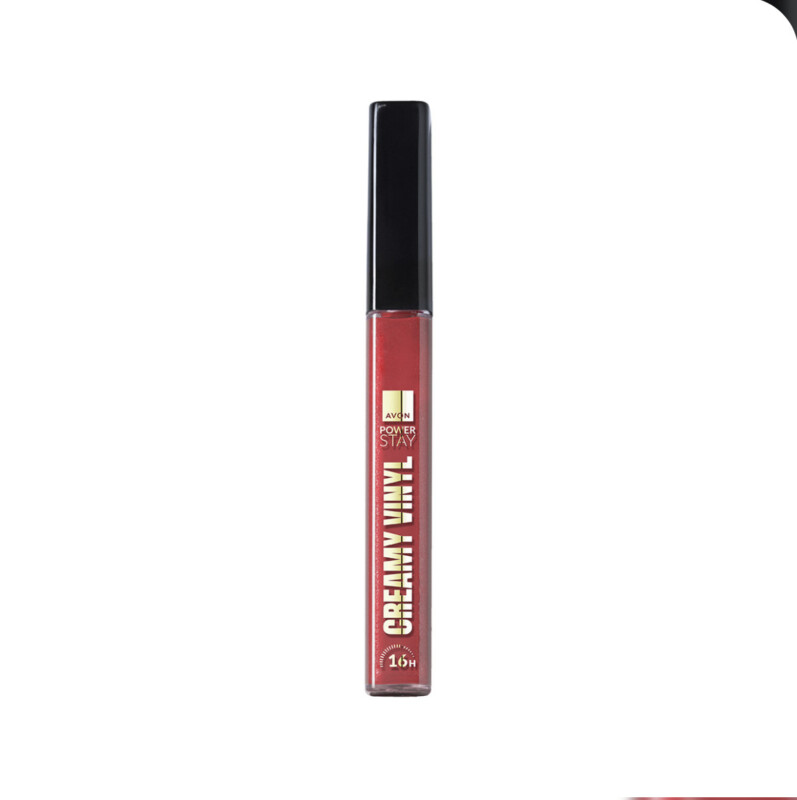 Avon Batom Líquido Creamy Vinyl 16h - Vermelho Rosado