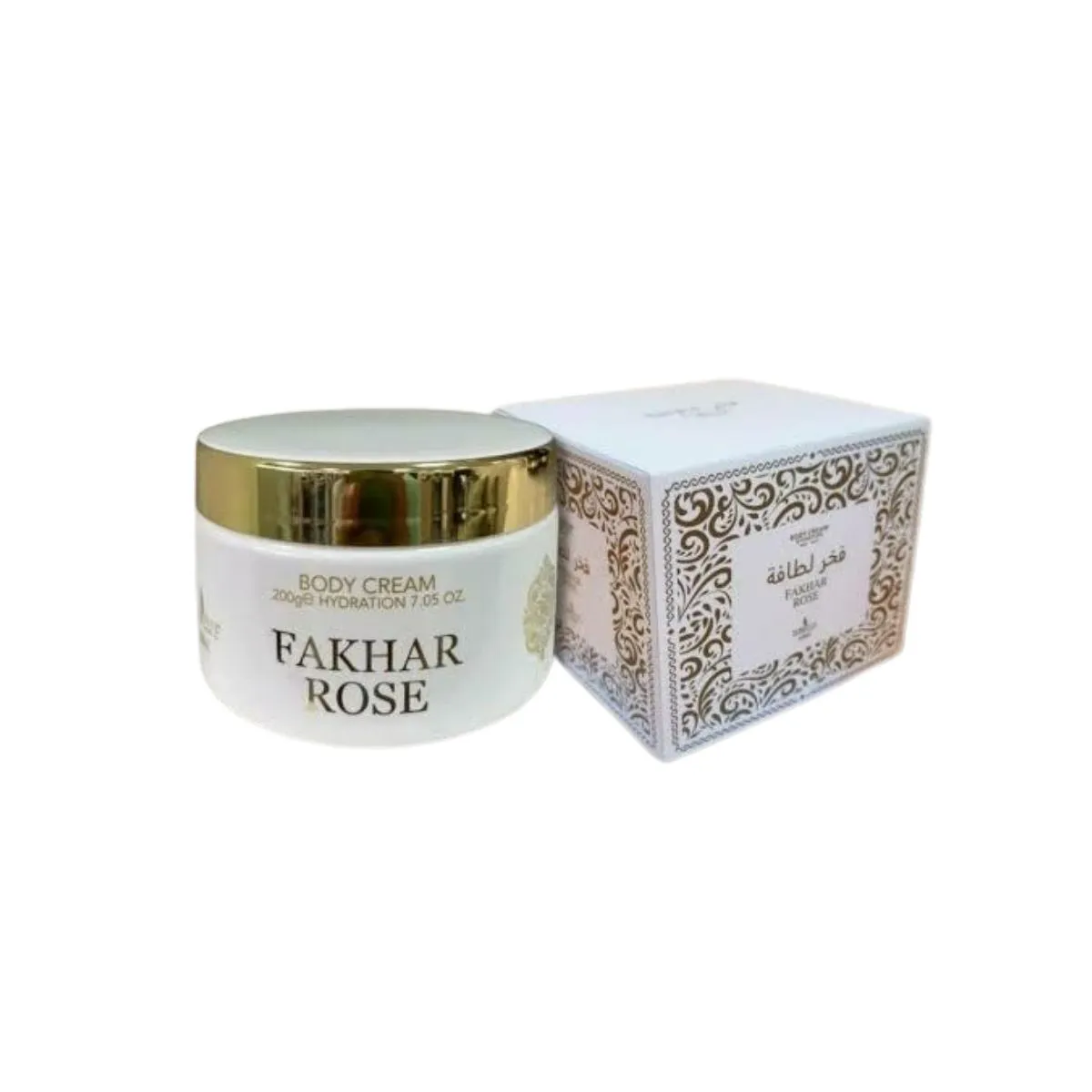 Pasta Fakhar Rose Isabelle La Belle Hidratante Corporal Perfumado 200ml