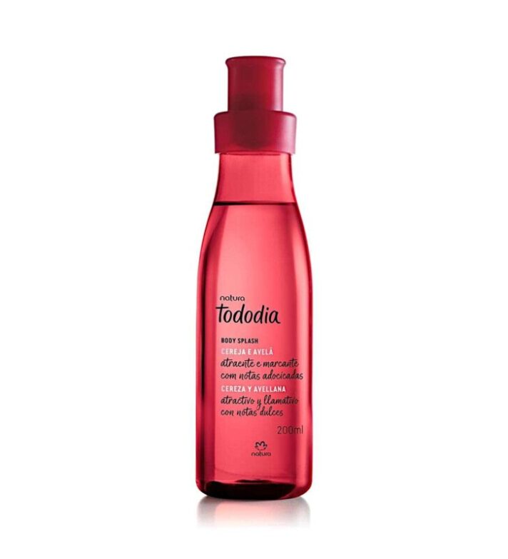 Natura - Tododia - Cereja e Avela - Colonia Body Splash Feminina 200Ml -6.76FlOz