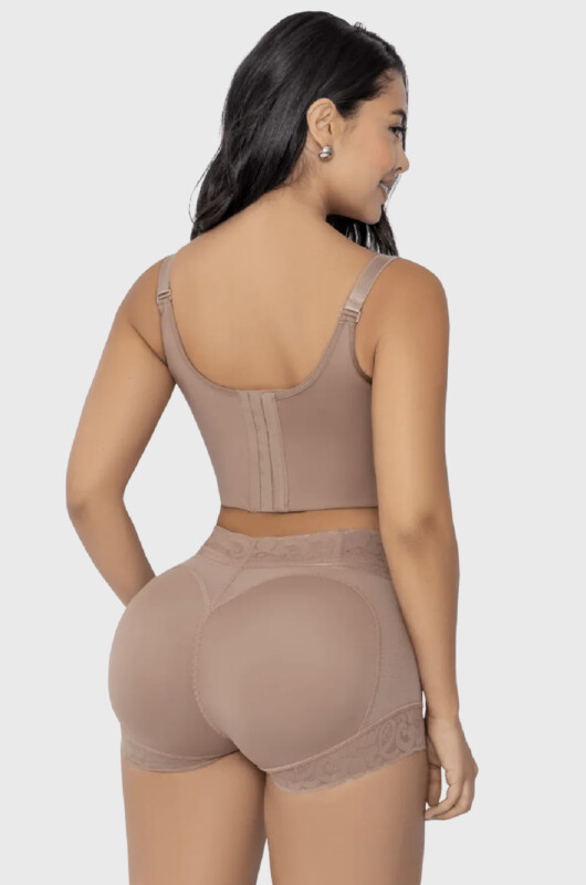 4009 - Calcinha com Enchimento para Levantar o Bumbum - Nude - Tam M